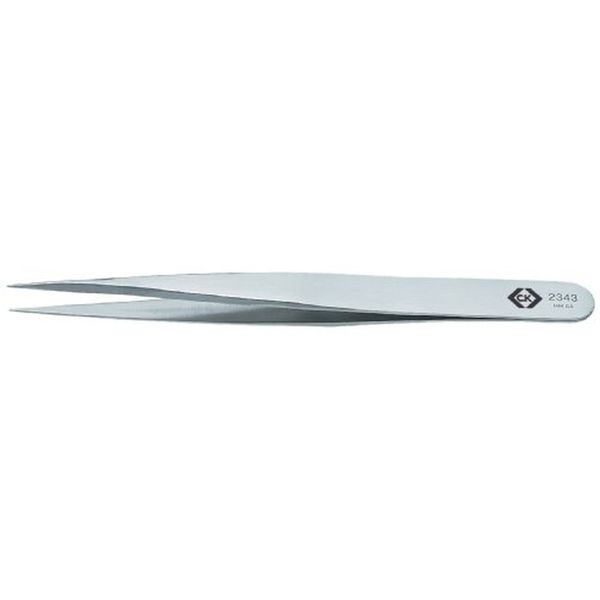 C.K Tools C. K Tools T2343 SS Precision Tweezers, Fine, Straight Tips, 5" Oal T2343